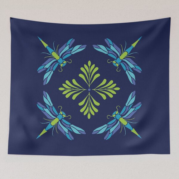 Item preview, Green blue dragonfly designed and sold by Anna Zakharova.