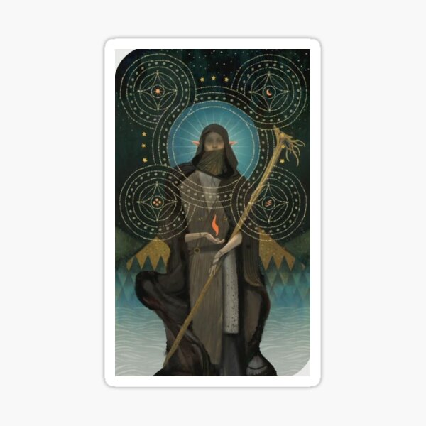 Dragon Age Inquisition Solas Tarot card Sticker