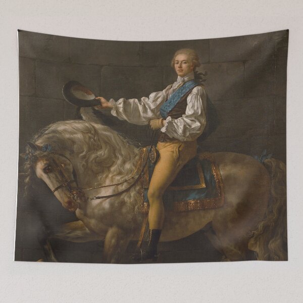 Item preview, Jacques-Louis David - Equestrian portrait of Stanisław Kostka Potocki  designed and sold by Vintage Designs +.
