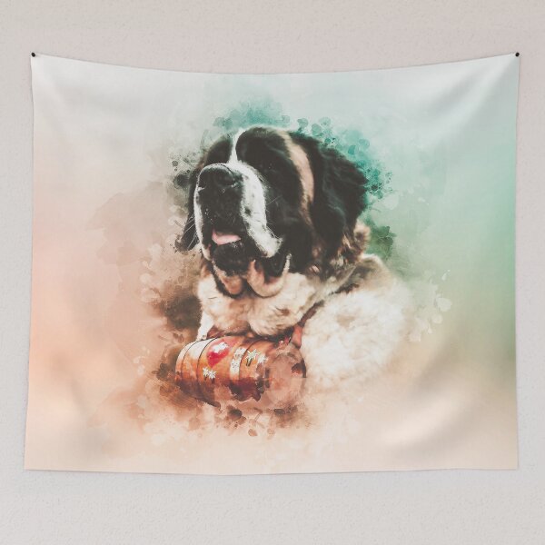 Item preview, Saint Bernard Painting designed and sold by artworkbyrihen.