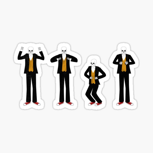 Chicken Danse Macabre Sticker