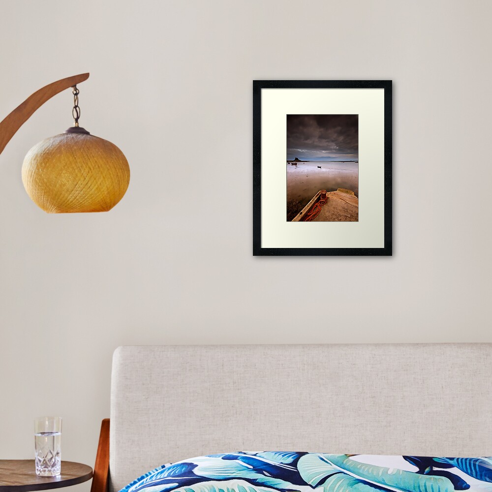 Gloomy Lindisfarne Framed Art Print