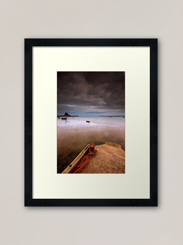 Thumbnail 2 of 7, Framed Art Print, Gloomy Lindisfarne designed and sold by james thow.