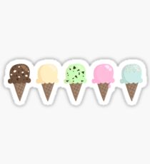 Ice cream flavors Sticker