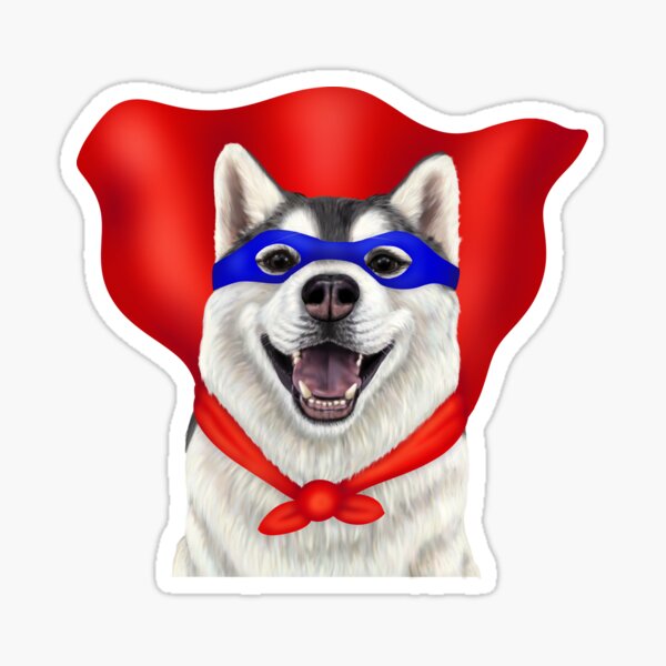 Item preview, Superhero husky - Super Siberian designed and sold by Mehu.