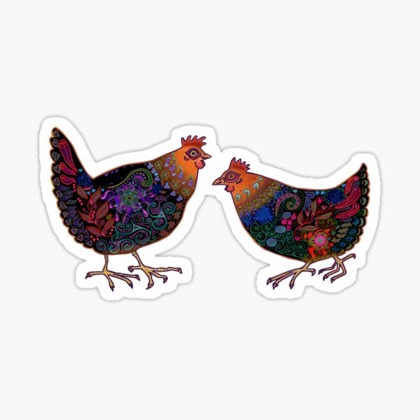 Black Chickens Sticker