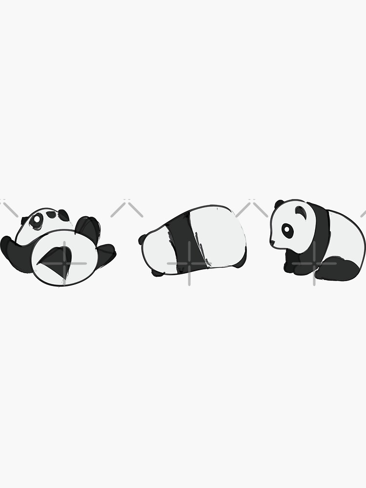 Tumbling Panda Bears (SET) by meichi