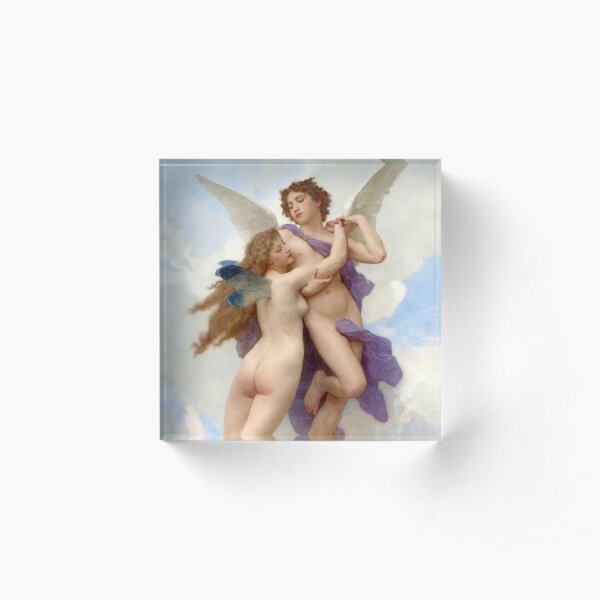 William-Adolphe Bouguereau: Love and Psych - French Acrylic Block