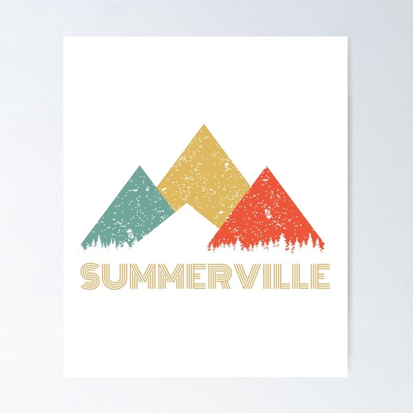 Item preview, Retro City of Summerville Mountain Shirt designed and sold by Theodore Cory.