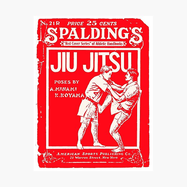 Spalding Jiu Jitus- Retro Vintage Martial Arts Magazine Cover Photographic Print