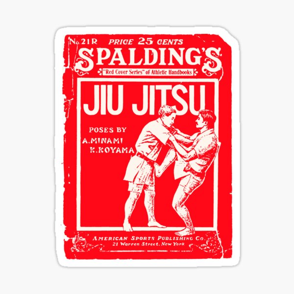 Spalding Jiu Jitus- Retro Vintage Martial Arts Magazine Cover Sticker