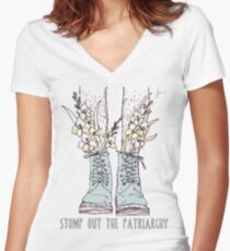 Feminist Women's Fitted V-Neck T-Shirt