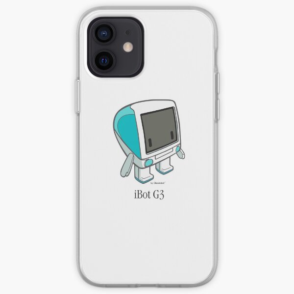 "iBot G3 Bondi Blue" cute robot by Classicbot iPhone Soft Case