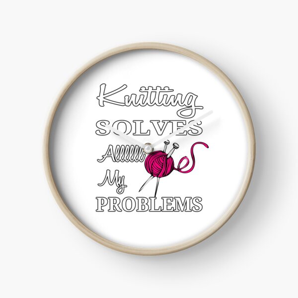 Item preview, Knitting Solves All My Problems Love To Knit Knitter  designed and sold by josima.