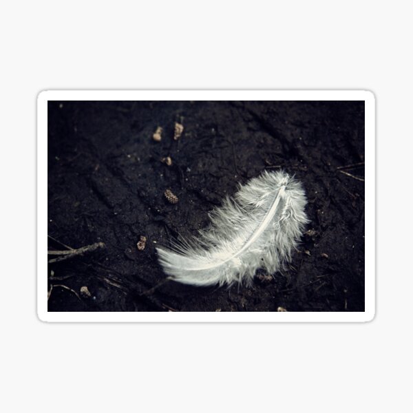 The White Feather Sticker