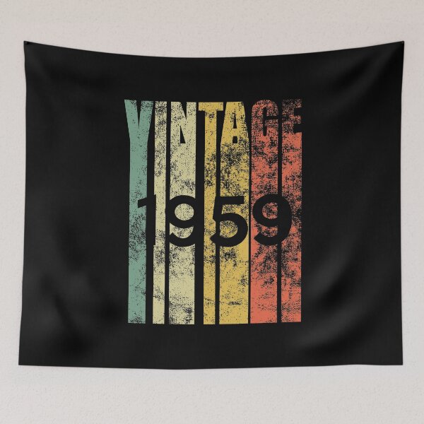 Item preview, Vintage 1959 Retro Birth Year Birthday Gift Idea designed and sold by haselshirt.