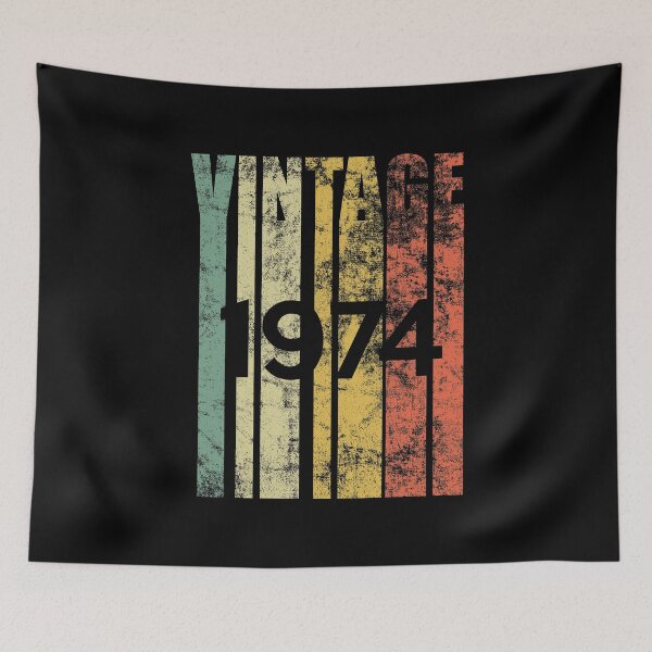 Item preview, Vintage 1974 Retro Birth Year Birthday Gift Idea designed and sold by haselshirt.