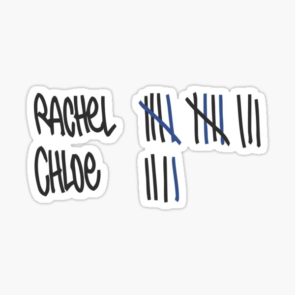 Chloe's Decal -Tally Marks from the Junkyard Sticker