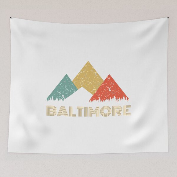 Item preview, Retro City of Baltimore Mountain Shirt designed and sold by Theodore Cory.