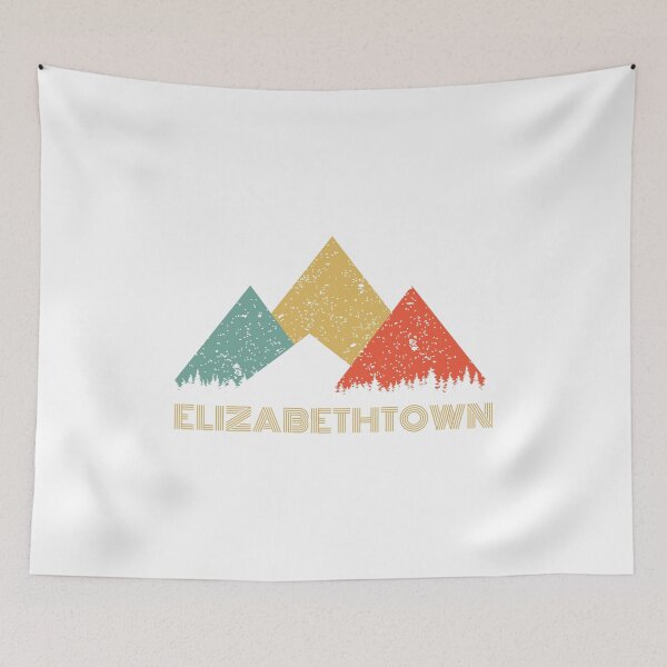 Item preview, Retro City of Elizabethtown Mountain Shirt designed and sold by Theodore Cory.