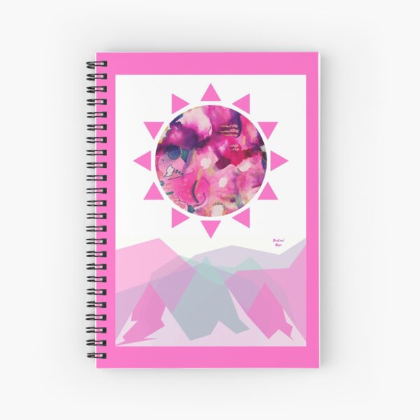 Abstract Mountainscape Spiral Notebook