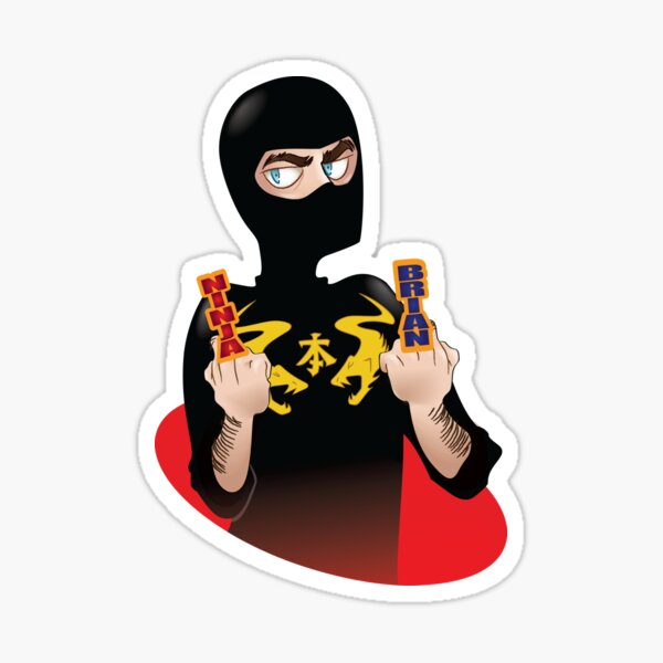 Item preview, Ninja Brian (censored) designed and sold by Katrine Leyva.