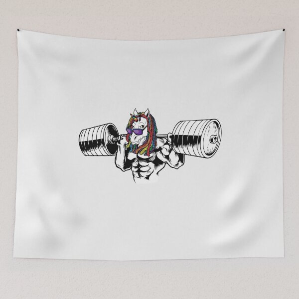 Item preview, Unicorn Weightlifting Rainbow designed and sold by LeNew.