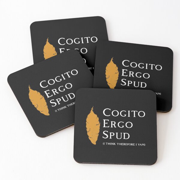 Item preview, Cogito Ergo Spud (I think therefore I Yam) Sweet Potato designed and sold by Gold Wings Tees.