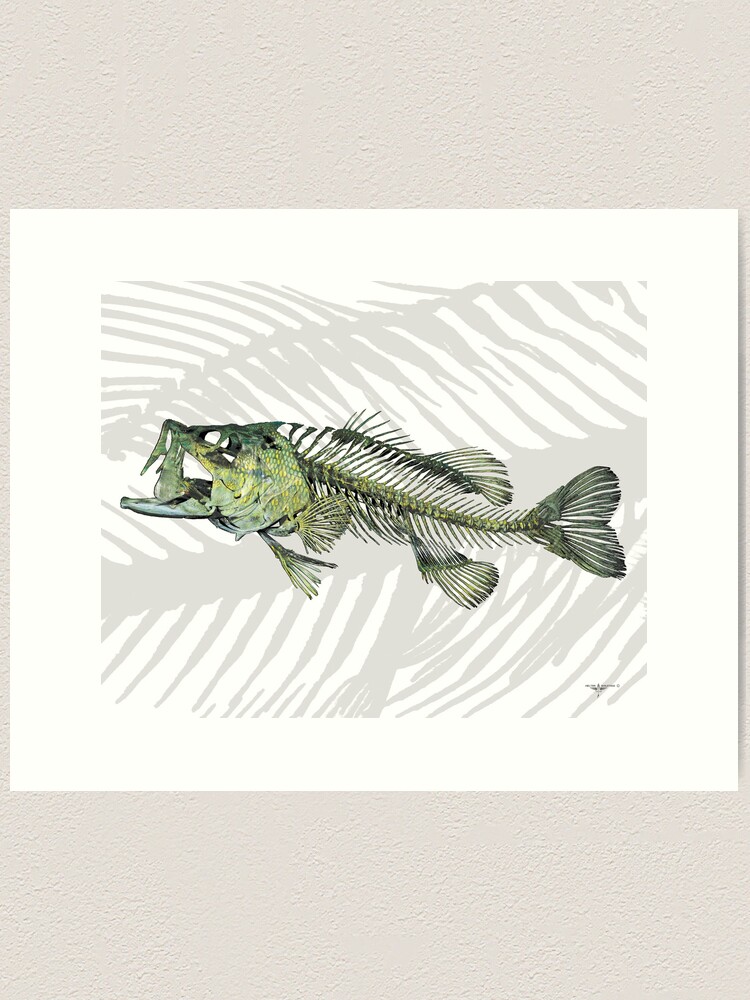 Largemouth Bass Jumping | Art Print