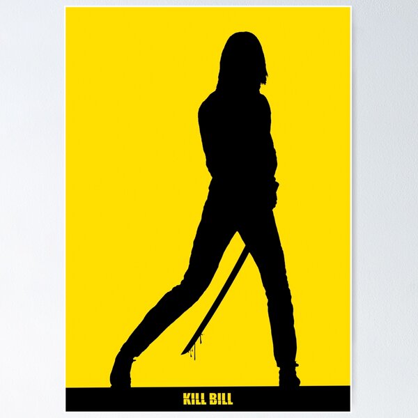 Item preview, KILL BILL - Minimal Silhouette Poster designed and sold by doughballdesign.