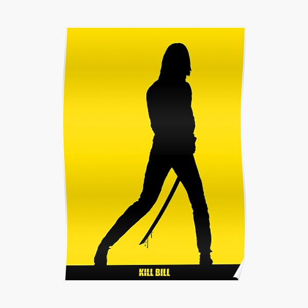 KILL BILL - Cartel de silueta mínima Póster