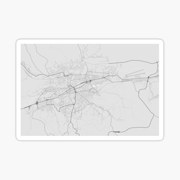 Item preview, Cluj-Napoca, Romania Map. (Black on white) designed and sold by Graphical-Maps.