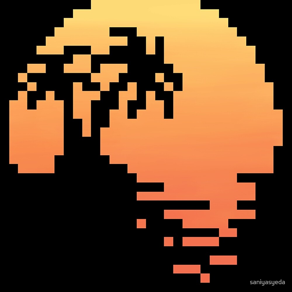 "Pixel Sunset" by saniyasyeda | Redbubble