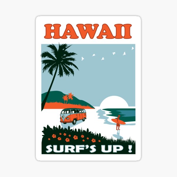 HAWAII SURF Sticker