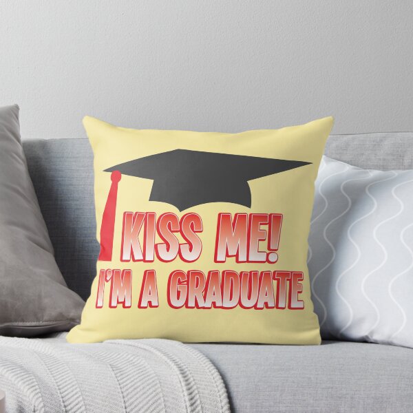 Item preview, KISS ME I'm a GRADUATE! with mortar board hat designed and sold by jazzydevil.