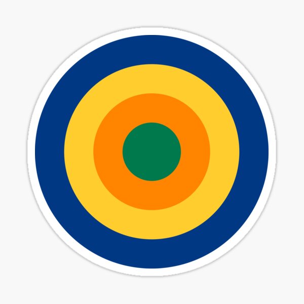 South Africa Roundel Sticker 1947-1958 Air Force 1952 Bumper car Aufkleber 