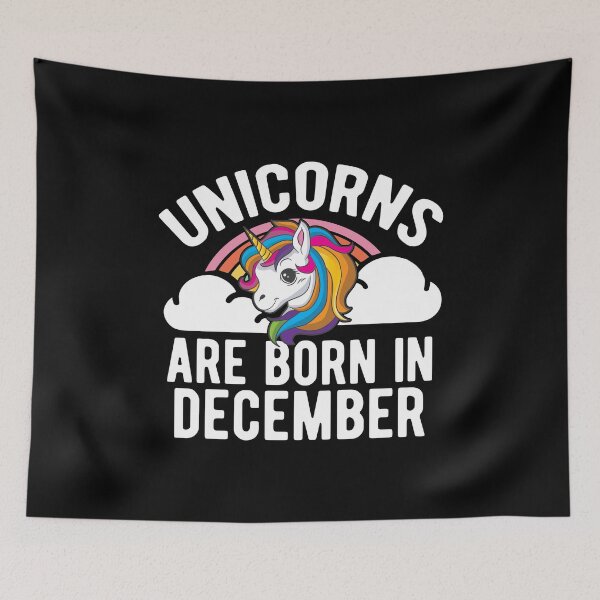 Item preview, Unicorns Are Born In December Shirt Birthday Month Gift Tee designed and sold by haselshirt.