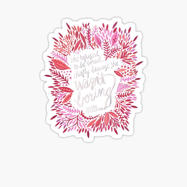 Item preview, Zelda Fitzgerald – Pink & Gold on Charcoal designed and sold by Cat Coquillette.