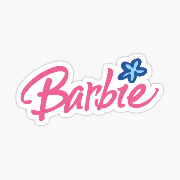 barbie logo sticker