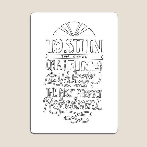 Jane Austen Quote Magnet