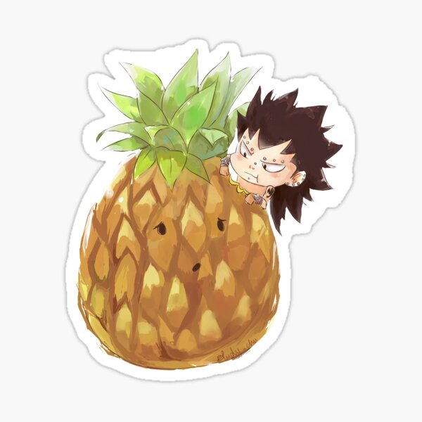 Gajeel x pineapple Sticker
