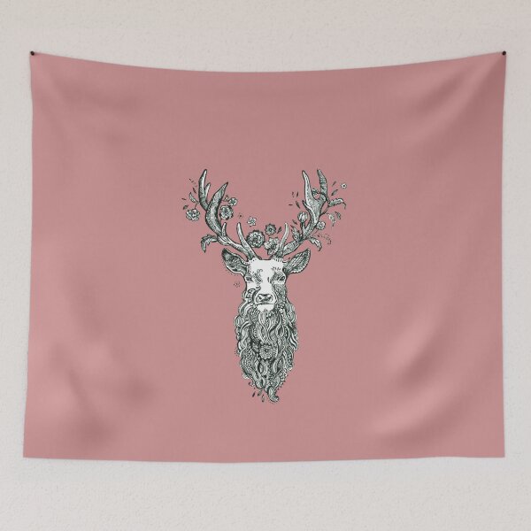 Item preview, Black and White Deer. designed and sold by FanitsaArt.