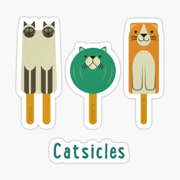 Catsicles II Sticker