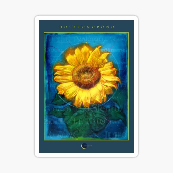 Aperçu de l'œuvre Cartel de Girasol Limpieza Ho'oponopono créée et vendue par McAllister.