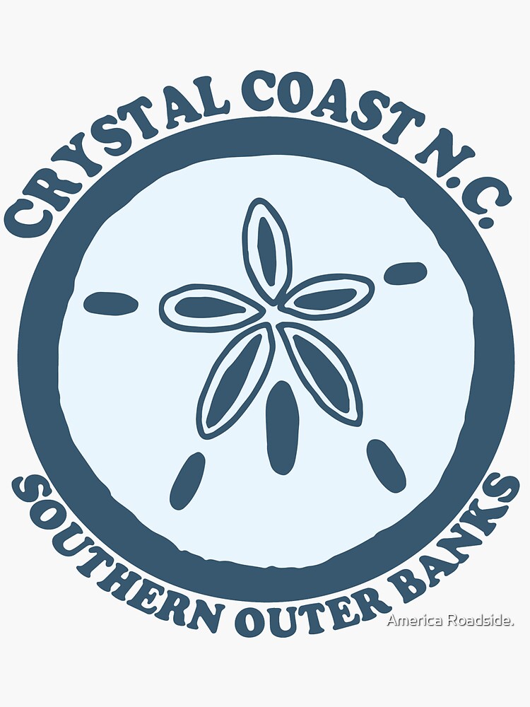 "Crystal Coast North Carolina." Sticker for Sale by ishore1 Redbubble