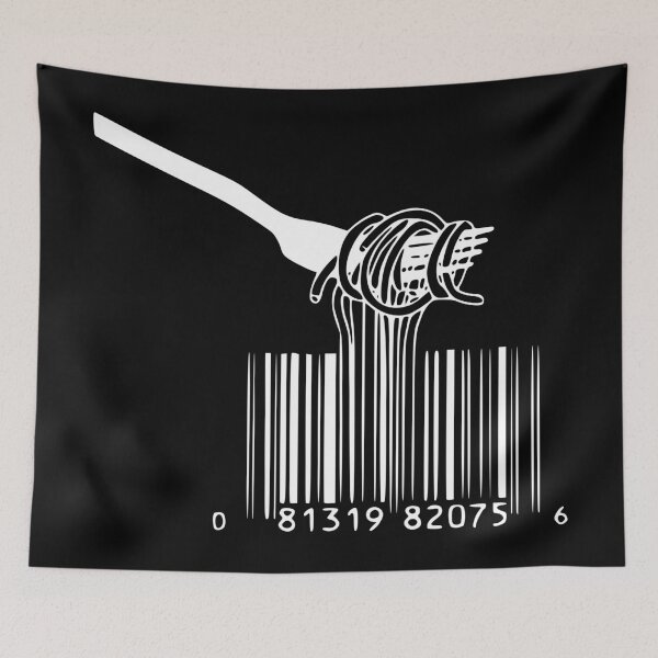 Item preview, barcode fork spaghetti designed and sold by TShirtsByMs.