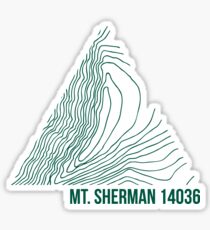 Mount Sherman Topo Sticker