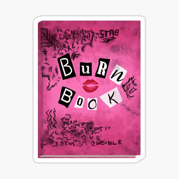 Burn book Sticker for Sale by wonderbytb