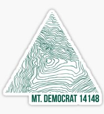 Mount Democrat Topo Sticker