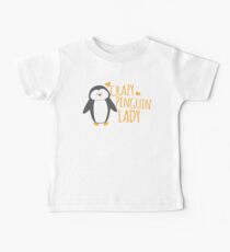Crazy Penguin Lady Baby Tee